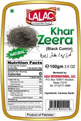 LALAC Kala Zeera (Khar Zeera) 100 grams (3.52 oz)