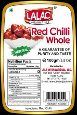 LALAC dried red round chili whole (3.52 oz)