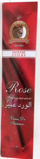 SAC Rose Agarbatti (incense) Dozen Pack