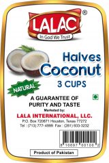 LALAC Coconut Halves (3 Cups)