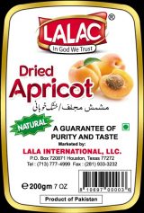 LALAC Dried Apricots (Natural) 7.06 oz
