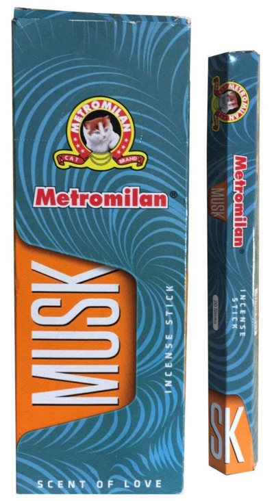 metromilan Musk Agarbatti (18-incense Stick) 1 Dozen Pack