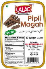 Lalac Piplee Magah (long Pepper) 100 grams (3.52 oz)