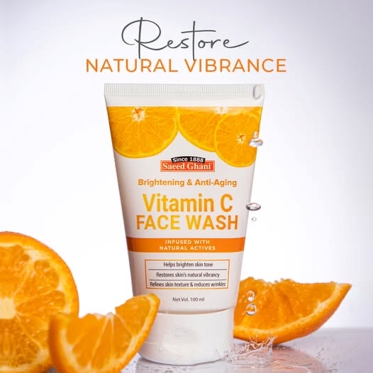 Saeed Ghani Vitamin-C face Wash 100ml - Image 4