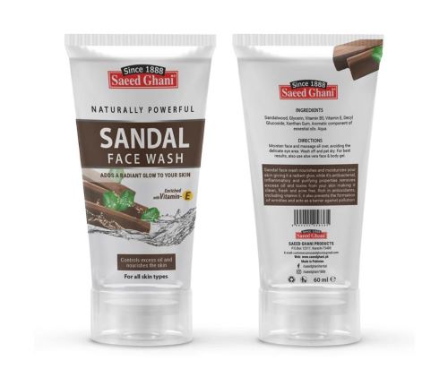 Saeed Ghani Sandal Face Wash 60ml