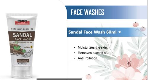 Saeed Ghani Sandal Face Wash 60ml - Image 2