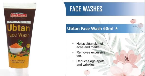 Saeed Ghani Ubtan Face Wash 60ml - Image 2