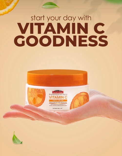 Saeed Ghani Brightening & Anti-Aging Vitamin-C Face Cream - Image 2