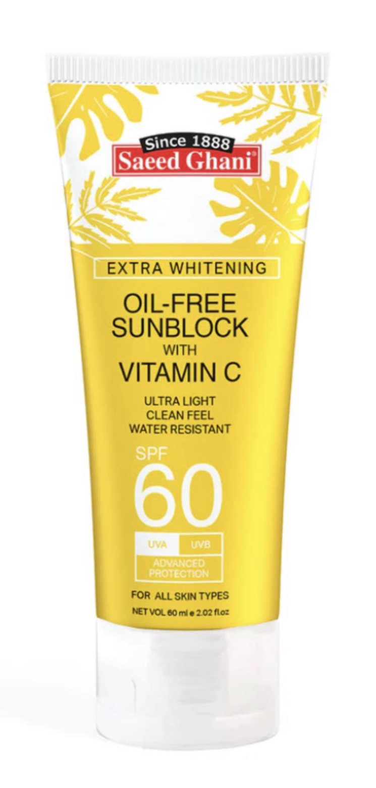 Saeed Ghani Oil-Free Sunblock with Vitamin-C 60ml