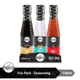 Perfecto Trio Pack (Soy+Vinegar+Chili) Sauces 3x120ml=360 ml